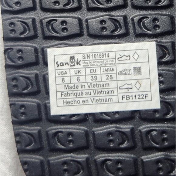 Sanuk Women's Yoga Joy II Sandal Size 8 Black & White NWOT - Picture 5 of 5